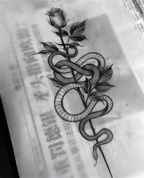 snake tattoo between breast.